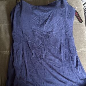 Women's Blue, Cream/White and Grey Camisole Top
